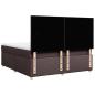 Preview: Boxspringbett mit Matratze Dunkelbraun 180x200 cm Stoff