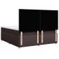Preview: Boxspringbett mit Matratze Dunkelbraun 200x200 cm Stoff