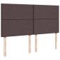Preview: Boxspringbett mit Matratze Dunkelbraun 200x200 cm Stoff