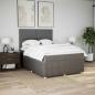 Preview: Boxspringbett mit Matratze Taupe 160x200 cm Stoff