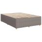 Preview: Boxspringbett mit Matratze Taupe 160x200 cm Stoff