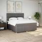 Preview: Boxspringbett mit Matratze Taupe 180x200 cm Stoff