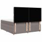 Preview: Boxspringbett mit Matratze Taupe 180x200 cm Stoff