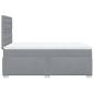 Preview: Boxspringbett mit Matratze Hellgrau 120x200 cm Stoff