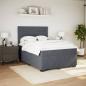 Preview: Boxspringbett mit Matratze Dunkelgrau 140x200 cm Samt