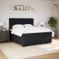 Preview: Boxspringbett mit Matratze Schwarz 180x200 cm Samt