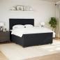 Preview: Boxspringbett mit Matratze Schwarz 180x200 cm Samt