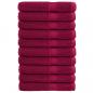 Preview: ARDEBO.de - Premium-Handtücher SOLUND 10 Stk. Bordeaux 100x200 cm 600 g/m²