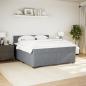 Preview: Boxspringbett mit Matratze Dunkelgrau 180x200 cm Samt