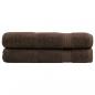 Preview: ARDEBO.de - Premium-Saunatücher SOLUND 2 Stk Braun 80x200 cm 600 g/m²