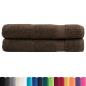 Preview: Premium-Saunatücher SOLUND 2 Stk Braun 80x200 cm 600 g/m²