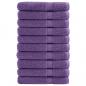 Preview: ARDEBO.de - Premium-Saunatücher SOLUND 10 Stk. Lila 80x200 cm 600 g/m²