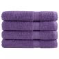 Preview: ARDEBO.de - Premium-Handtücher SOLUND 4 Stk. Lila 100x200 cm 600 g/m²