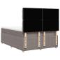 Preview: Boxspringbett mit Matratze Taupe 140x200 cm Stoff