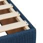 Preview: Boxspringbett mit Matratze Blau 140x200 cm Stoff
