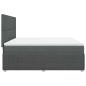 Preview: Boxspringbett mit Matratze Dunkelgrau 180x200 cm Stoff