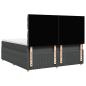 Preview: Boxspringbett mit Matratze Dunkelgrau 180x200 cm Stoff