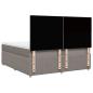 Preview: Boxspringbett mit Matratze Taupe 200x200 cm Stoff