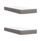 Preview: Boxspringbett mit Matratze Taupe 200x200 cm Stoff