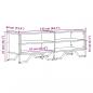 Preview: TV-Schrank Sonoma-Eiche 122x34x41 cm Holzwerkstoff