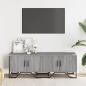 Preview: TV-Schrank Grau Sonoma 122x34x41 cm Holzwerkstoff