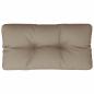 Preview: Palettenkissen Taupe 70x40x12 cm Stoff