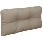 Preview: Palettenkissen Taupe 70x40x12 cm Stoff