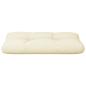 Preview: Palettenkissen Creme 80x40x12 cm Stoff