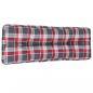Preview: Palettenkissen Rot Karomuster 120x40x12 cm Stoff
