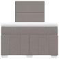 Preview: Boxspringbett mit Matratze Taupe 120x200 cm Stoff