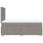 Preview: Boxspringbett mit Matratze Taupe 120x200 cm Stoff
