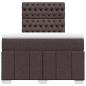Preview: Boxspringbett mit Matratze Dunkelbraun 120x200 cm Stoff