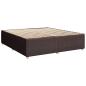 Preview: Boxspringbett mit Matratze Dunkelbraun 200x200 cm Stoff
