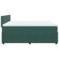 Preview: Boxspringbett mit Matratze Dunkelgrün 200x200 cm Samt