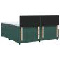 Preview: Boxspringbett mit Matratze Dunkelgrün 200x200 cm Samt