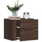 Preview: ARDEBO.de - Wand-Nachttische 2 Stk. Braun Eichen-Optik 45x30x35 cm