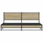 Preview: Metallbett ohne Matratze Sonoma-Eiche 193x203 cm