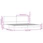 Preview: Metallbett ohne Matratze Sonoma-Eiche 193x203 cm