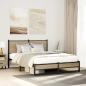 Preview: ARDEBO.de - Metallbett ohne Matratze Sonoma-Eiche 137x190 cm