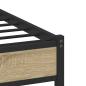 Preview: Metallbett ohne Matratze Sonoma-Eiche 120x200 cm