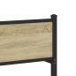 Preview: Metallbett ohne Matratze Sonoma-Eiche 107x203 cm