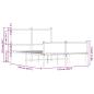 Preview: Metallbett ohne Matratze Sonoma-Eiche 120x200 cm