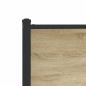 Preview: Metallbett ohne Matratze Sonoma-Eiche 100x190 cm