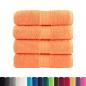 Preview: Premium-Seiftücher SOLUND 4 Stk. Orange 30x30 cm 600 g/m²