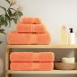 Preview: Premium-Seiftücher SOLUND 4 Stk. Orange 30x30 cm 600 g/m²