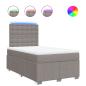 Preview: Boxspringbett mit Matratze Taupe 120x200 cm Stoff