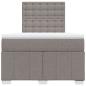 Preview: Boxspringbett mit Matratze Taupe 120x200 cm Stoff