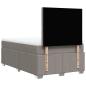 Preview: Boxspringbett mit Matratze Taupe 120x200 cm Stoff