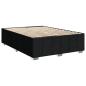 Preview: Boxspringbett mit Matratze Schwarz 140x190 cm Stoff