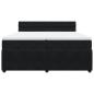 Preview: Boxspringbett mit Matratze Schwarz 200x200 cm Samt